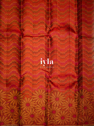 The Bloom Theory Kanjeevaram in Cinnamon