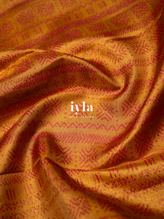 The Bloom Theory Kanjeevaram in Cinnamon