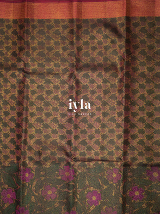 The Periwinkle Kanjeevaram in Midnight Brown