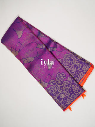 The Marble Affair Kanjeevaram in Amethyst Orchid