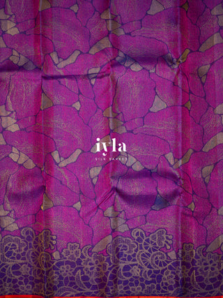 The Marble Affair Kanjeevaram in Amethyst Orchid