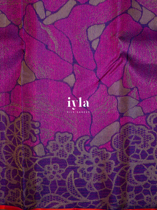 The Marble Affair Kanjeevaram in Amethyst Orchid