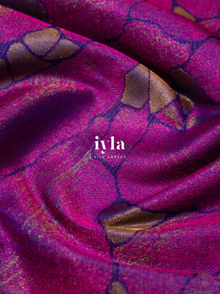 The Marble Affair Kanjeevaram in Amethyst Orchid