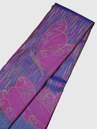 the Butterfly Ballet Kanjeevaram in Dreamy Periwinkle