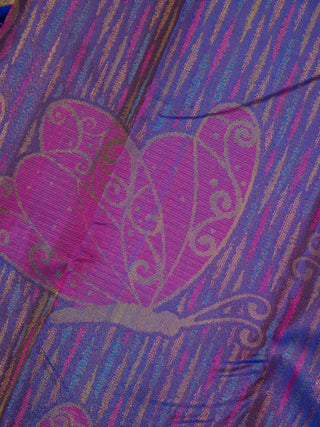 the Butterfly Ballet Kanjeevaram in Dreamy Periwinkle
