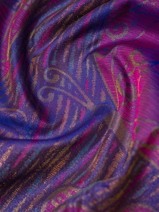 the Butterfly Ballet Kanjeevaram in Dreamy Periwinkle