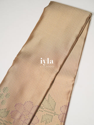 The Cross Stitch Garden Kanjeevaram in Champagne Ivory