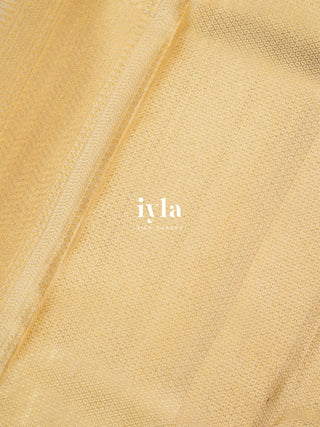 The Cross Stitch Garden Kanjeevaram in Champagne Ivory