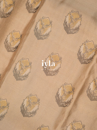 The whispering woodlands in Ivory Champagne