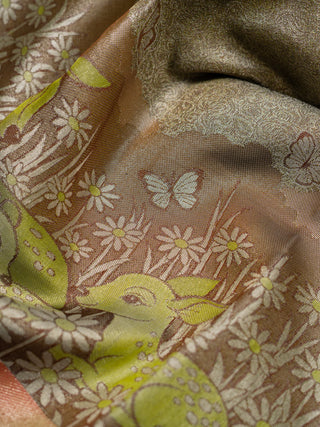 The Deer in Petalscape Kanjeevaram