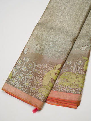 The Deer in Petalscape Kanjeevaram