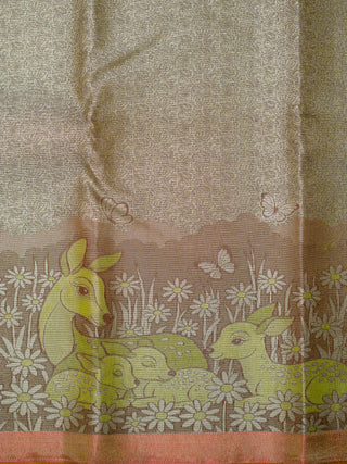 The Deer in Petalscape Kanjeevaram