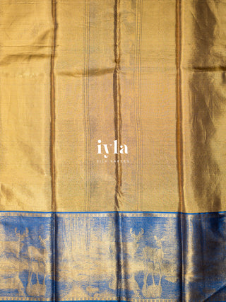 The Deers of Scandinavia Silk Saree in Pink Sorbet