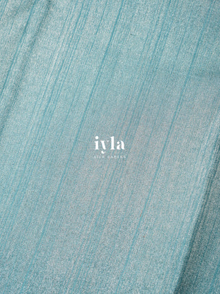 The Winter Sky Blue Deer in the Forest Kanjeevaram