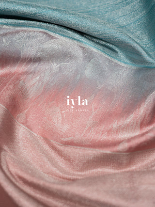 The Winter Sky Blue Deer in the Forest Kanjeevaram