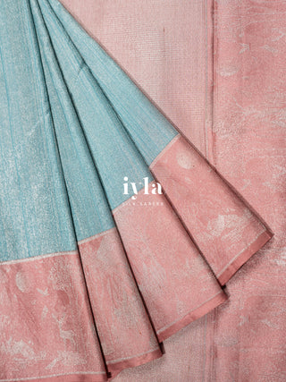 The Winter Sky Blue Deer in the Forest Kanjeevaram