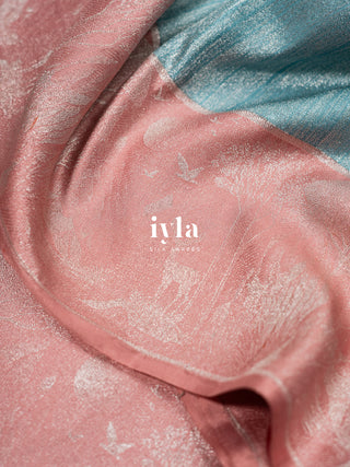 The Winter Sky Blue Deer in the Forest Kanjeevaram