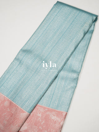 The Winter Sky Blue Deer in the Forest Kanjeevaram