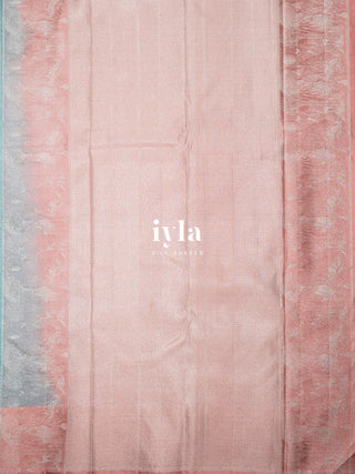 The Winter Sky Blue Deer in the Forest Kanjeevaram