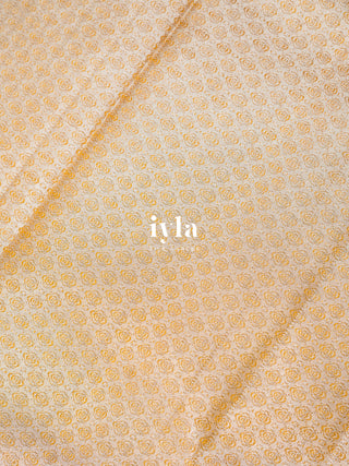 The Desert Wave Kanjeevaram in Sand Brown