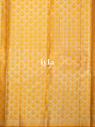 The Desert Wave Kanjeevaram in Sand Brown