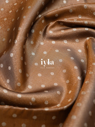 The Desert Wave Kanjeevaram in Sand Brown