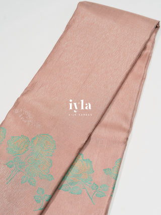 The Dusty Pink Rose Luxe Kanjeevaram