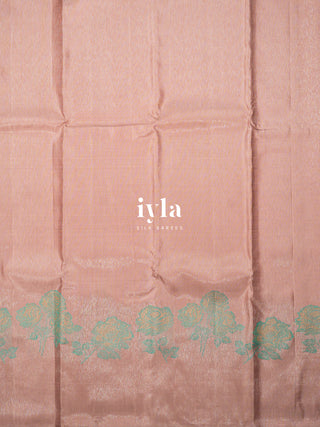 The Dusty Pink Rose Luxe Kanjeevaram