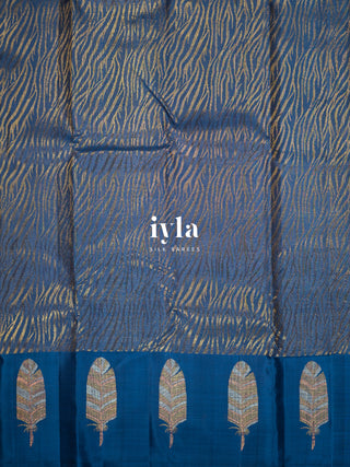 The Untamed Wild Kanjeevaram in French Blue
