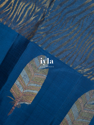 The Untamed Wild Kanjeevaram in French Blue