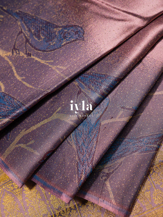 The Finch in Star Dust Kanjeevaram in Classic Pink