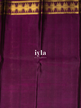 The Dreamy Garden Silk Saree in Rosy Taupe