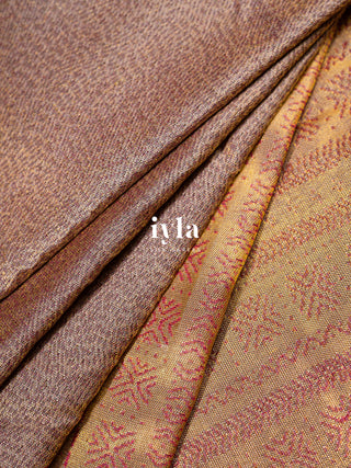 The Petunia Blooms Kanjeevaram Dipped in Gold