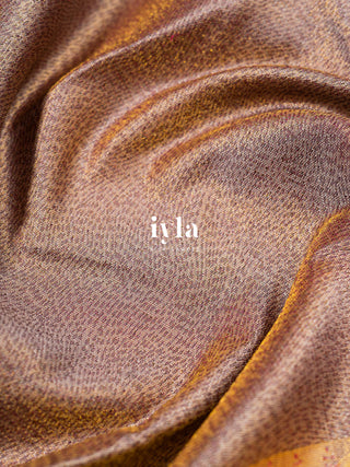 The Petunia Blooms Kanjeevaram Dipped in Gold