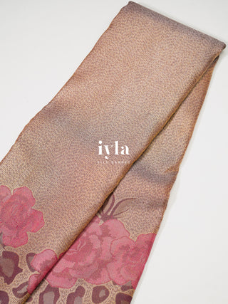 The Petunia Blooms Kanjeevaram Dipped in Gold