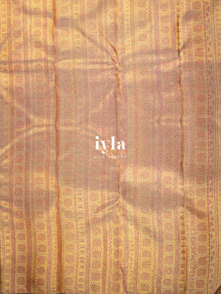 The Petunia Blooms Kanjeevaram Dipped in Gold