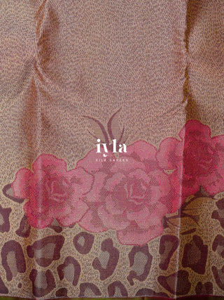 The Petunia Blooms Kanjeevaram Dipped in Gold