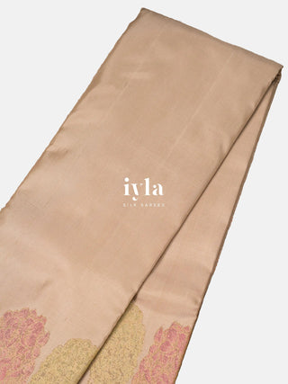 The Garden of Dreams Kanjeevaram in Beige Taupe
