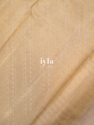 The Garden of Dreams Kanjeevaram in Beige Taupe