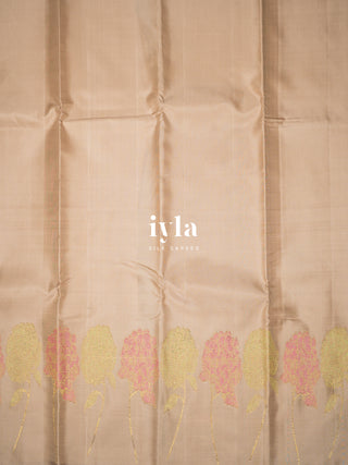 The Garden of Dreams Kanjeevaram in Beige Taupe