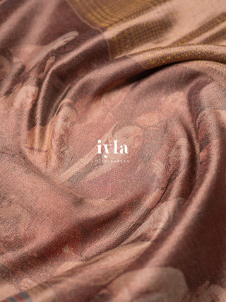 The Ravi Varma's Galaxy of Musicians Silk Saree