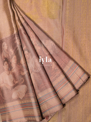 The Ravi Varma's Galaxy of Musicians Silk Saree