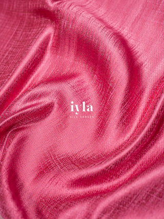 The Mountains of Iceland Kanjeevaram in Bubblegum Pink