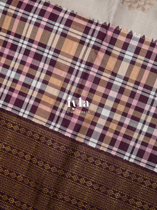 The Signature Madras Plaids x Dahlia Kanjeevaram
