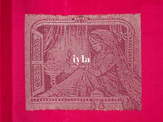 The Lady with the Lamp Kanjeevaram in Bright Pink