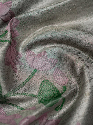 The Lotus Pond Kanjeevaram Dipped in silver