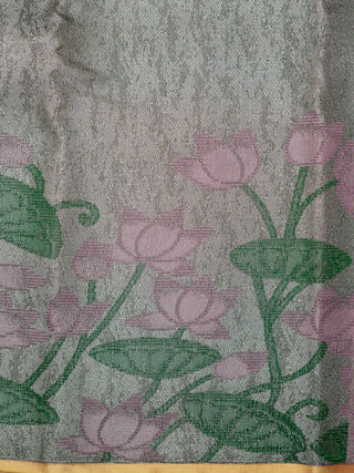 The Lotus Pond Kanjeevaram Dipped in silver