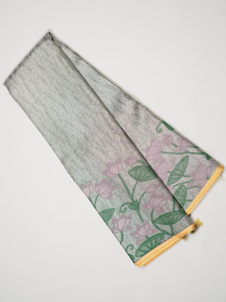 The Lotus Pond Kanjeevaram Dipped in silver