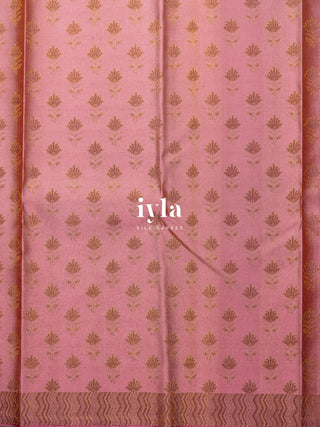 The Sunflower Pop Kanjeevaram in Bubblegum Pink