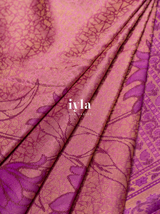 The Sunflower Pop Kanjeevaram in Bubblegum Pink